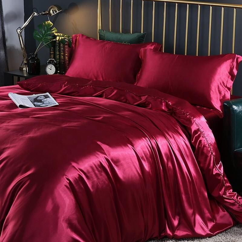 Bedding Set Factory - Custom Satin Pillowcase Duvet Cover Set