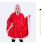 Wearable Blanket Factory - Fleece Solid Color Hooded Blanket Adult