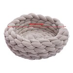 Pet Bed Factory - Handmade Warm Chunky Yarn Knit Cat Dog Bed
