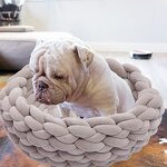 Pet Bed Factory - Handmade Warm Chunky Yarn Knit Cat Dog Bed