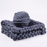 Tube Yarn Manufacturer - Fuzzy Vegan Braid Polyester Cotton Blend