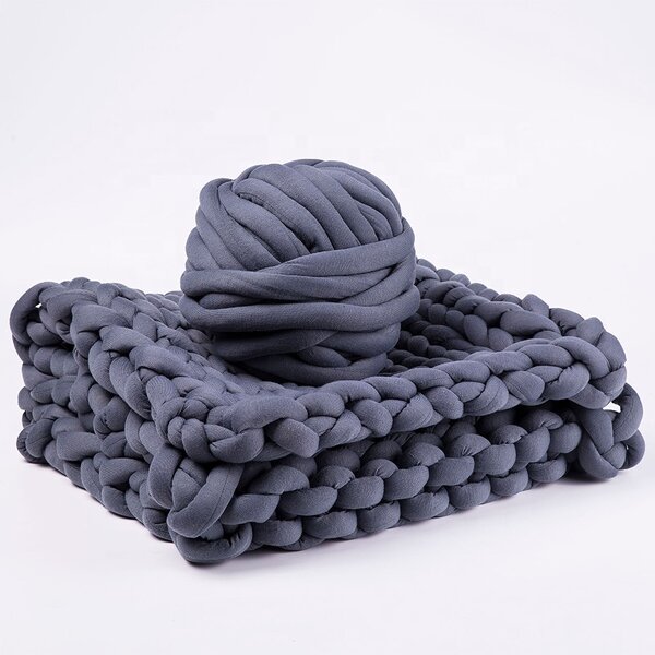 Tube Yarn Manufacturer - Fuzzy Vegan Braid Polyester Cotton Blend