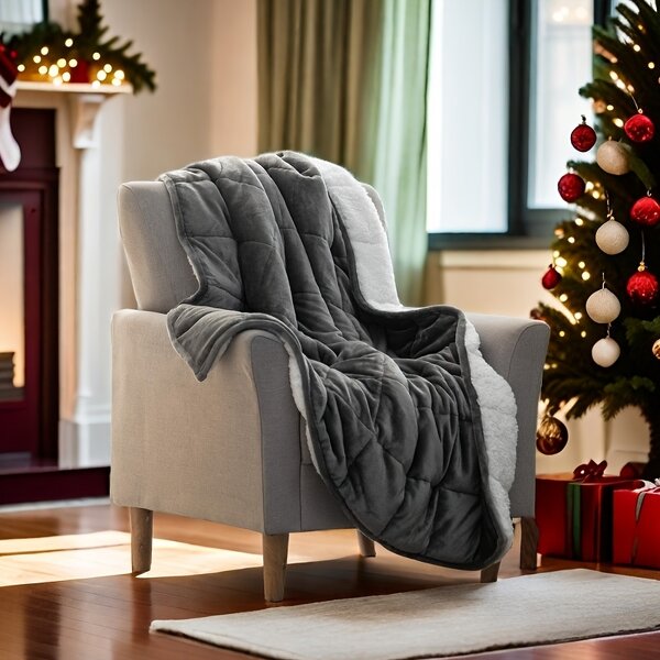 Weighted Blanket Factory - Premium Heavy Quilted Sherpa Fleece Custom