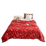 Christmas Blanket Manufacturer - Large Flannel Super Soft Red Coral