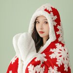 Hooded Blanket Manufacturer - Custom Logo Flannel Fleece for Kids Adults
