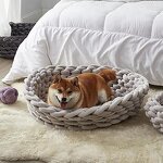 Pet Bed Factory - Handmade Warm Chunky Yarn Knit Cat Dog Bed