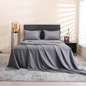 Bamboo Bedding Set Factory - Modern Woven Duvet Cover 300tc