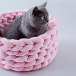Pet Kennel Manufacturer - Handmade Knit Puppy Kitten Cave Sleeping Bag