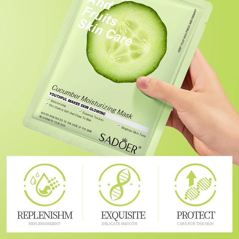 Sheet Mask Supplier - Bulk Cosmetic Cucumber Fruit Vitamin C