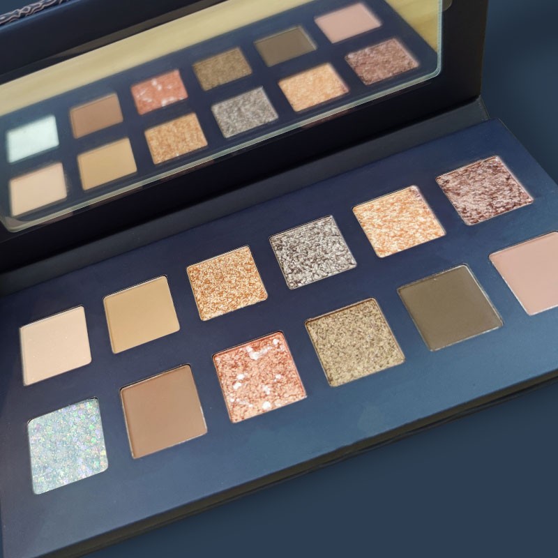 Eyeshadow Supplier - OEM 12 Colors Waterproof Glitter High Pigment