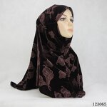 Muslim Scarves Factory - OEM/ODM 2022 Latest Design Winter Golden Velvet Embossed Warm
