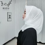 Hijab Cap Manufacturer - OEM/ODM for Women Double Layer Sparkle Rhinestone Soft Brim