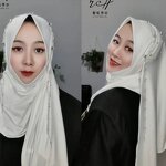Muslim Scarf Manufacturer - OEM/ODM 2025 New Milk Silk Soft Brim Double-Sided