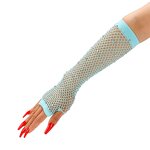 Fingerless Gloves Factory - OEM/ODM Adult Mesh Fishnet Rhinestones Sparkling Stretchy