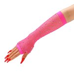 Fingerless Gloves Factory - OEM/ODM Adult Mesh Fishnet Rhinestones Sparkling Stretchy