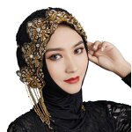 Muslim Women's Hat Manufacturer - OEM/ODM 2022 Wholesale Beaded Beauty Hat Hot Water Diamond