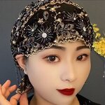 Muslim Hijab Cap Manufacturer - OEM/ODM Exquisite Hand-Embroidered Fish Tail Tassel Premium