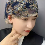 Muslim Hijab Cap Factory - OEM/ODM Premium Handmade Fish Tail Tassel Heavy Embroidery