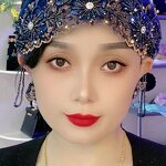 Muslim Hijab Cap Manufacturer - OEM/ODM Exquisite Hand-Embroidered Fish Tail Tassel Premium