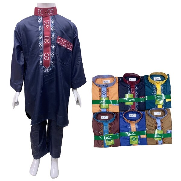Children's Robe Factory - OEM/ODM Classic Embroidery for Ages 3-12 Standing Collar Long-sleeved