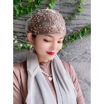 Muslin Gauze Cap Factory - OEM/ODM 2022 New Design Ethnic Style Wrapped Decorative Hat