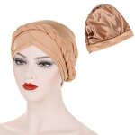 Hijab Cap Factory - OEM/ODM Women's Double Crossed Braid Satin Lined Under