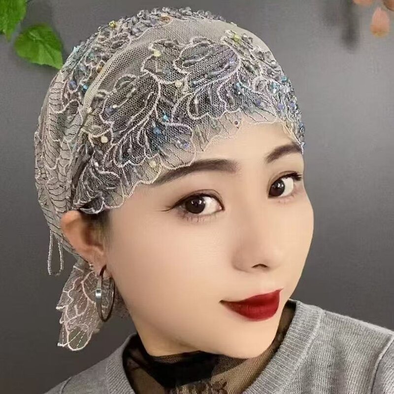 Hijab Cap Manufacturer - OEM/ODM Exquisite Turkish Fish Tail Tassel Intricate Embroidery