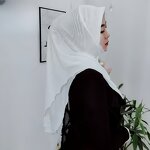 Muslim Hijab Scarf Factory - OEM/ODM New Design Malaysian Style Double Layer Peplum
