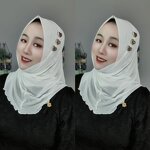 Muslim Hijab Scarf Manufacturer - OEM/ODM New Design with Heart Mesh Soft Brim