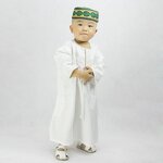 Muslim Baby Abaya Manufacturer - OEM/ODM Dropshipping Spot Wholesale OEM 1-6 Years Round Neck