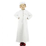 Muslim Boys' Robe Factory - OEM/ODM Dropshipping Spot Wholesale OEM 1-15 Years Polyester Cotton