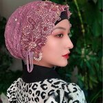 Islamic Hijab Factory - OEM/ODM 2025 New Lace Trim Chiffon with Handcrafted Fringe