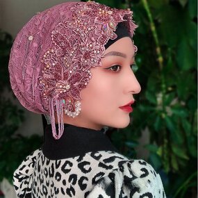 Islamic Hijab Factory - OEM/ODM 2025 New Lace Trim Chiffon with Handcrafted Fringe