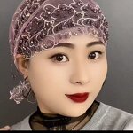 Hijab Cap Manufacturer - OEM/ODM Exquisite Turkish Fish Tail Tassel Intricate Embroidery