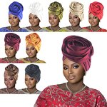 Ethnic Women's Turban Factory - OEM/ODM Polyester Hair Accessory for Ladies Party African Style