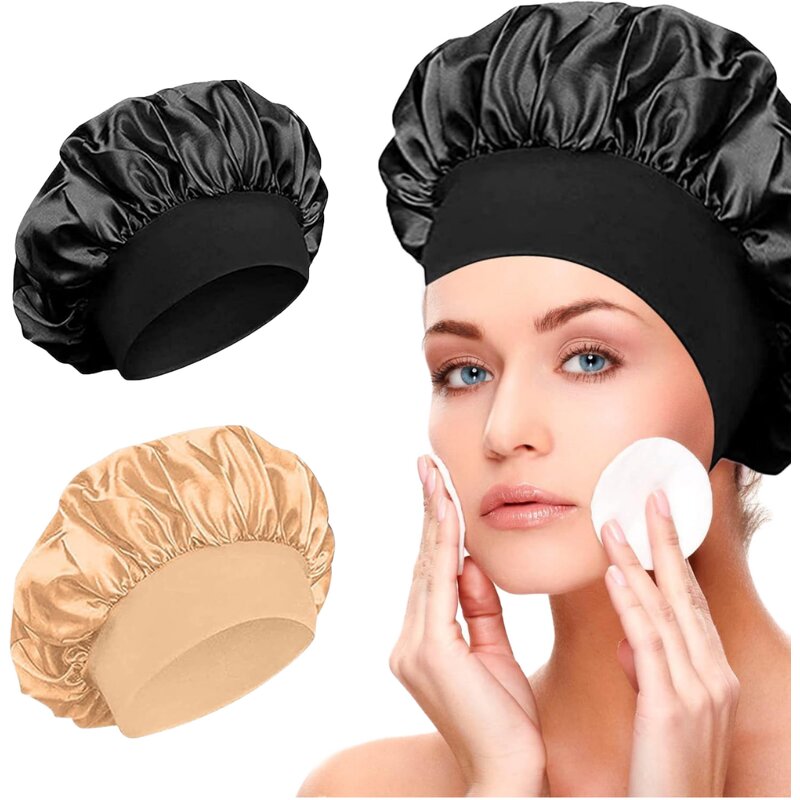 Hair Bonnet Manufacturer - OEM/ODM Customized Logo Solid Color High Elasticity Polyester for Sleeping