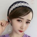 Turban Hat Factory - OEM/ODM 2022 New Design Fold Muslim Autumn Winter Iris Fringe Hair Band
