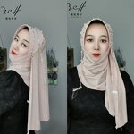 Headscarf Factory - OEM/ODM Heavy Duty Hard Brim Muslim Women Embroidered