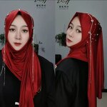 Muslim Scarf Manufacturer - OEM/ODM 2025 New Milk Silk Soft Brim Double-Sided