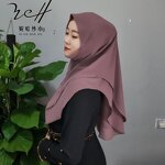 Chiffon Hijab Manufacturer - OEM/ODM Fashion with Built-in Soft Visor Cap Lightweight