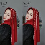 Headscarf Factory - OEM/ODM Heavy Duty Hard Brim Muslim Women Embroidered
