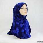Muslim Scarves Factory - OEM/ODM 2022 Latest Design Winter Golden Velvet Embossed Warm