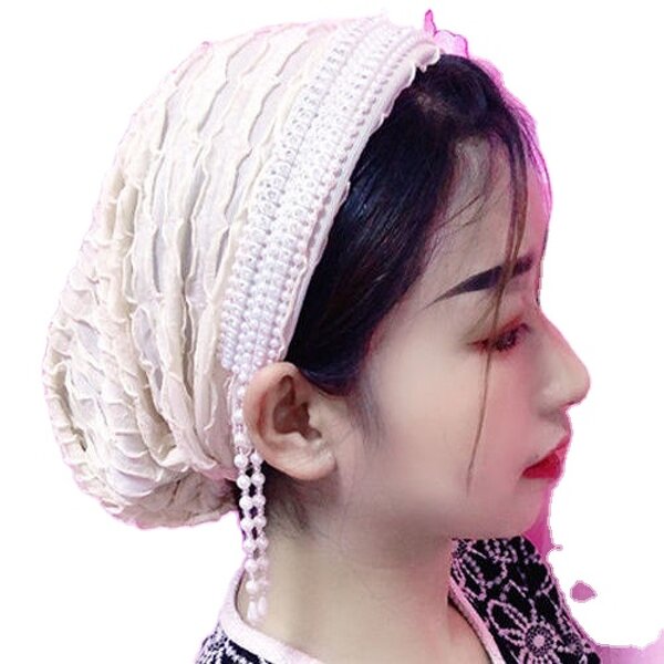 Muslim Tassel Hat Factory - OEM/ODM 2022 New Design Auger Tassel Pearl Bright Diamond Flower