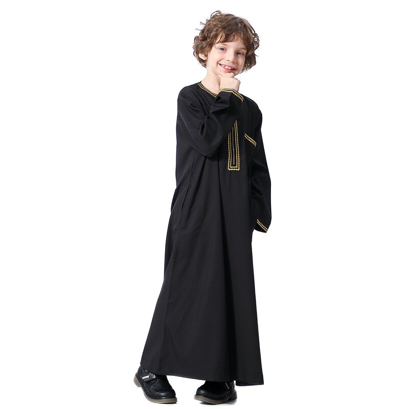 Boys Thobe Manufacturer - OEM/ODM Middle Eastern Youth Long Robe Ready Ship