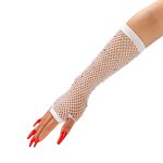 Fingerless Gloves Factory - OEM/ODM Adult Mesh Fishnet Rhinestones Sparkling Stretchy