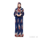 Muslim Women's Dress Factory - OEM/ODM 2022 New Design Colorful Traditional Scarf Robe Two Pieces