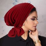 Headscarf Cap Factory - OEM/ODM Factory Wholesale Solid Color Crystal Hemp Long Tail