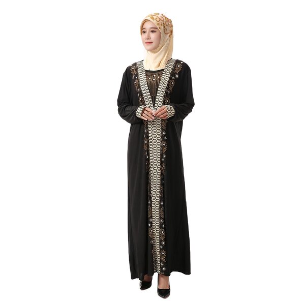 Traditional Muslim Dress Manufacturer - OEM/ODM 2022 New Design Liturgical Long Arabian Robe Crystal