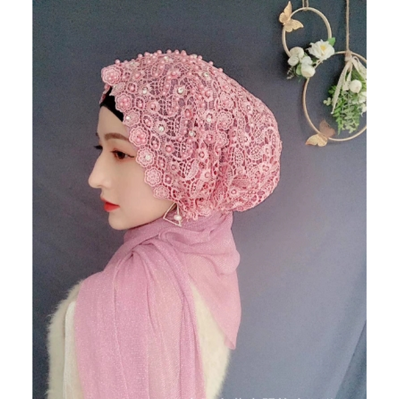 Islamic Shawl Hijab Manufacturer - OEM/ODM 2025 New Beaded Floral Hand-Embroidered with Ribbon
