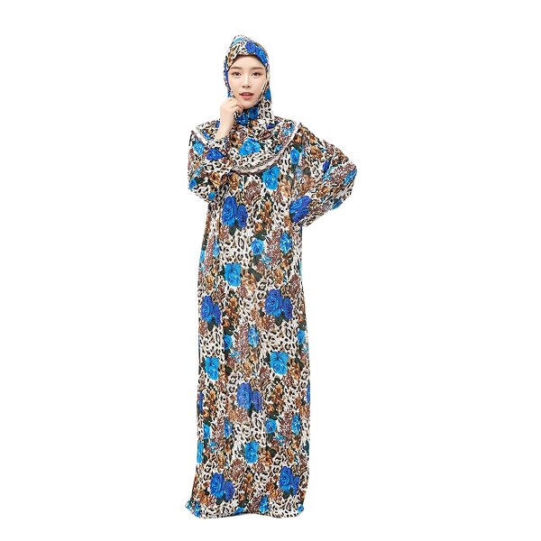 Muslim Women's Dress Factory - OEM/ODM 2022 New Design Colorful Traditional Scarf Robe Two Pieces